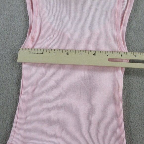 SKIMS Cotton Rib Tank Womens XXS 2XS Cherry Blossom Pink Sleeveless Top NWT - Picture 4 of 7